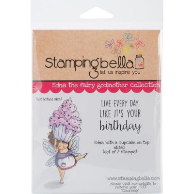 Stamping Bella Cling Stamps - Edna With A Cupcake On Top